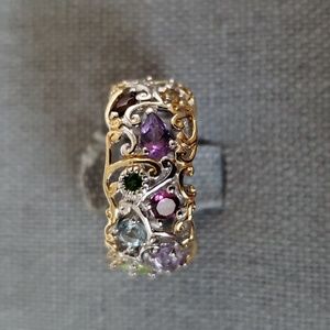 SS Multi Gem Ring